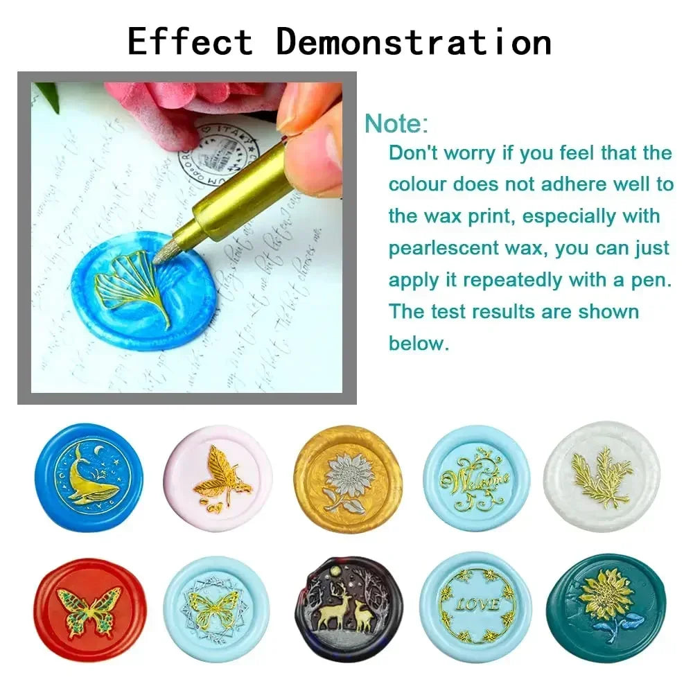 Buy The Best By Artsulli - Art is Long Life Short - 6Pcs Brush Metallic Paint Marker Pens Gold Silver Color Permanent For Manga Crafts