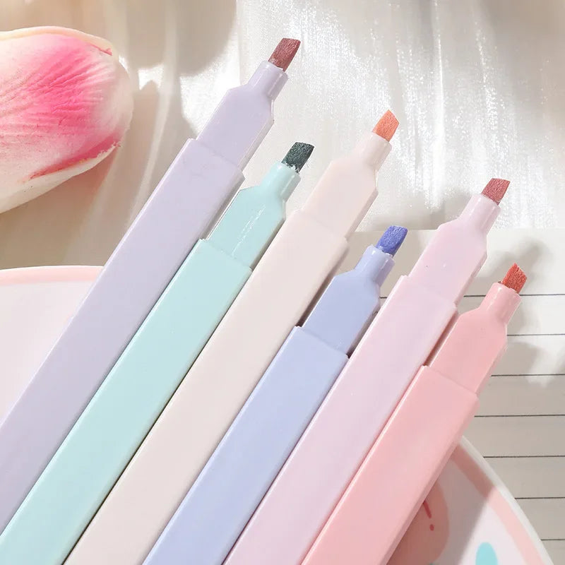 Buy The Best By Artsulli - Art is Long Life Short - 6Pcs Pastel Highlighters Pen Drawing Graffiti Marker Colorful Fluorescent Student