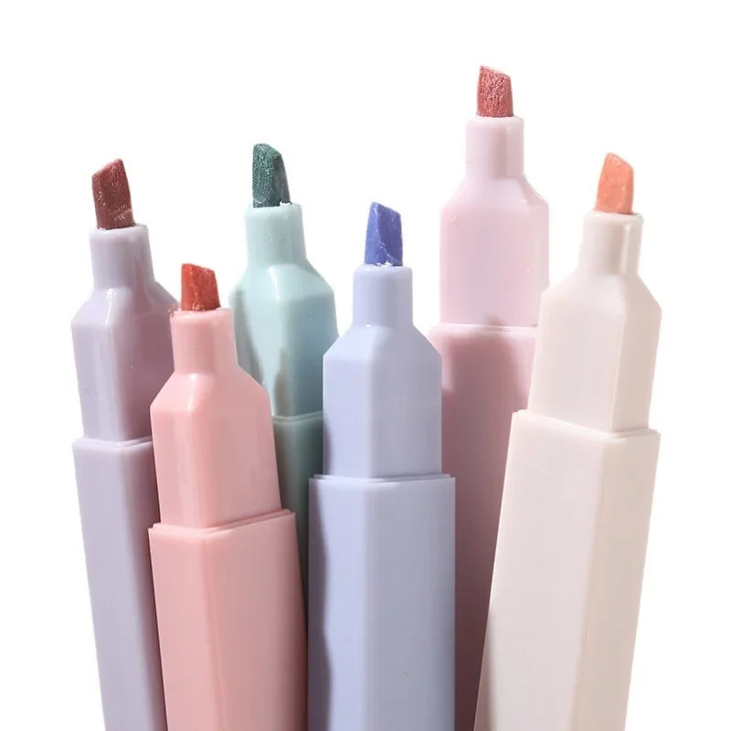 Buy The Best By Artsulli - Art is Long Life Short - 6Pcs Pastel Highlighters Pen Drawing Graffiti Marker Colorful Fluorescent Student