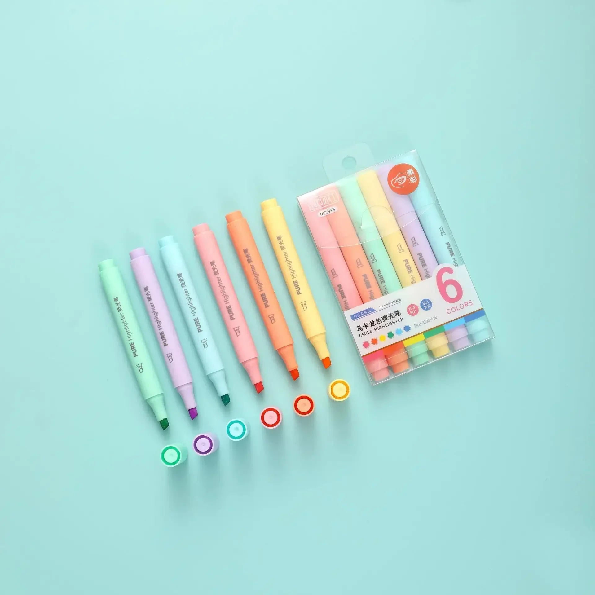 Buy The Best By Artsulli - Art is Long Life Short - 6Pcs/set Pastel Color Macaron Highlighter Pen Marker Pens Fluorescent Drawing