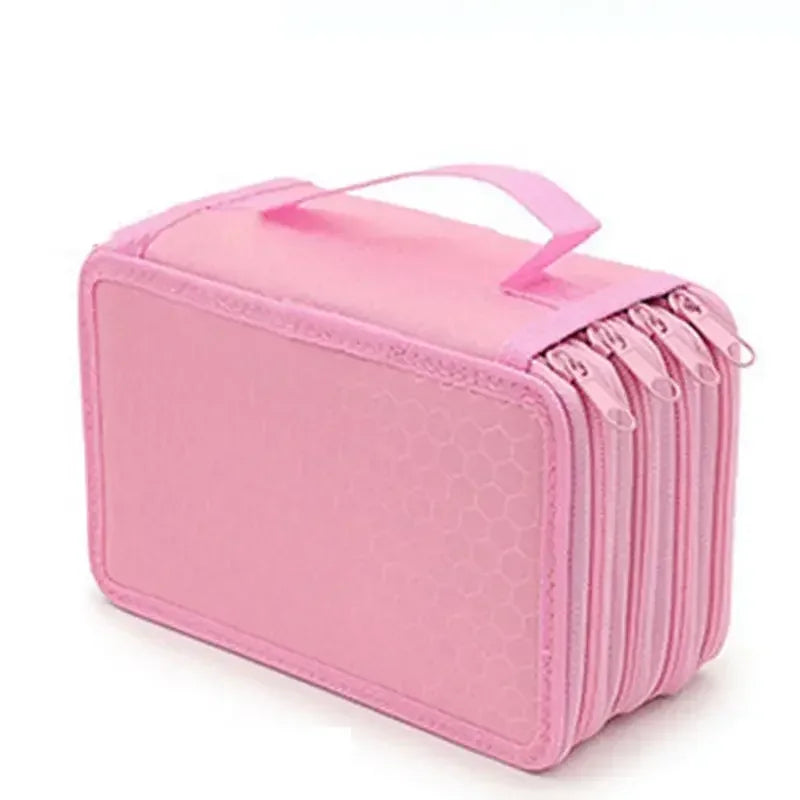 Buy The Best By Artsulli - Art is Long Life Short - 72 Holes 4 Layers Pencil Case Portable Large Capacity Multifunction Bag with Zipper