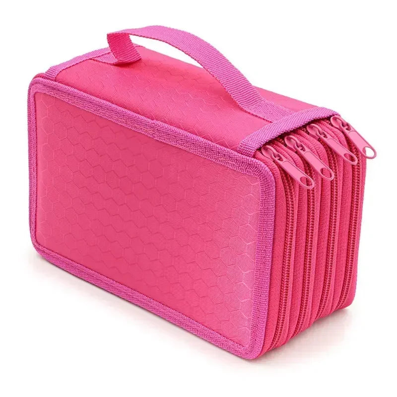 Buy The Best By Artsulli - Art is Long Life Short - 72 Holes 4 Layers Pencil Case Portable Large Capacity Multifunction Bag with Zipper