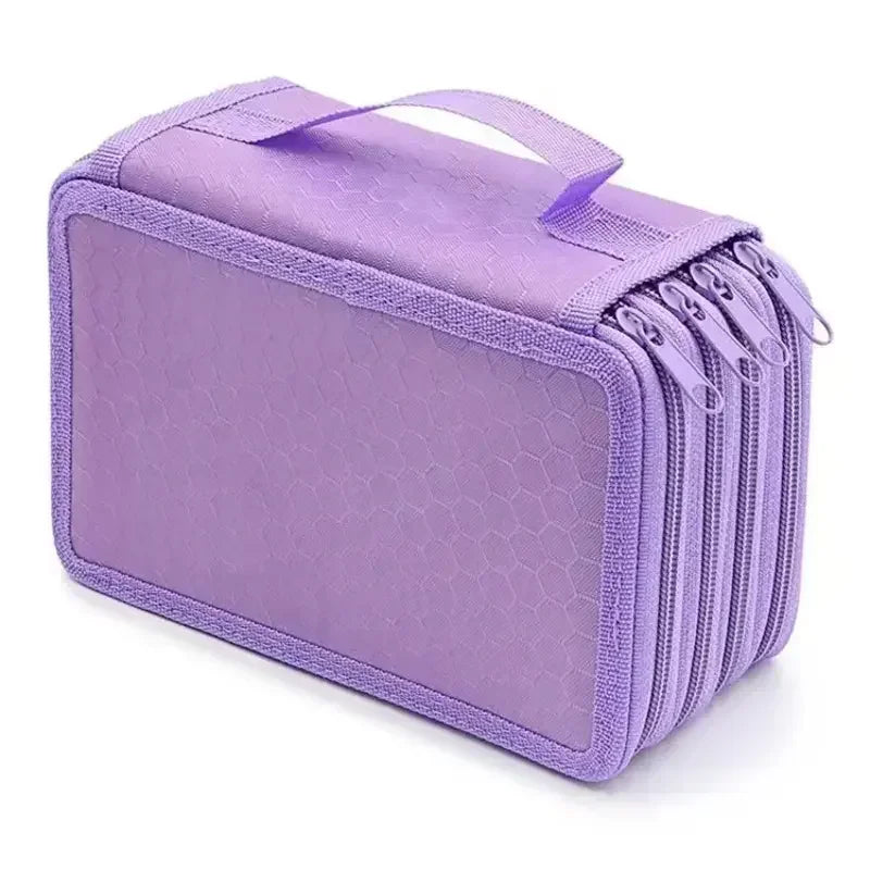 Buy The Best By Artsulli - Art is Long Life Short - 72 Holes 4 Layers Pencil Case Portable Large Capacity Multifunction Bag with Zipper