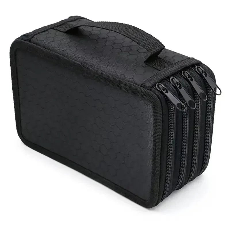 Buy The Best By Artsulli - Art is Long Life Short - 72 Holes 4 Layers Pencil Case Portable Large Capacity Multifunction Bag with Zipper