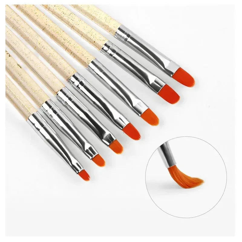 Buy The Best By Artsulli - Art is Long Life Short - 7Pcs/Set Nylon Hair UV Gel Acrylic Nail Builder Brush Pen Drawing Pens For Design