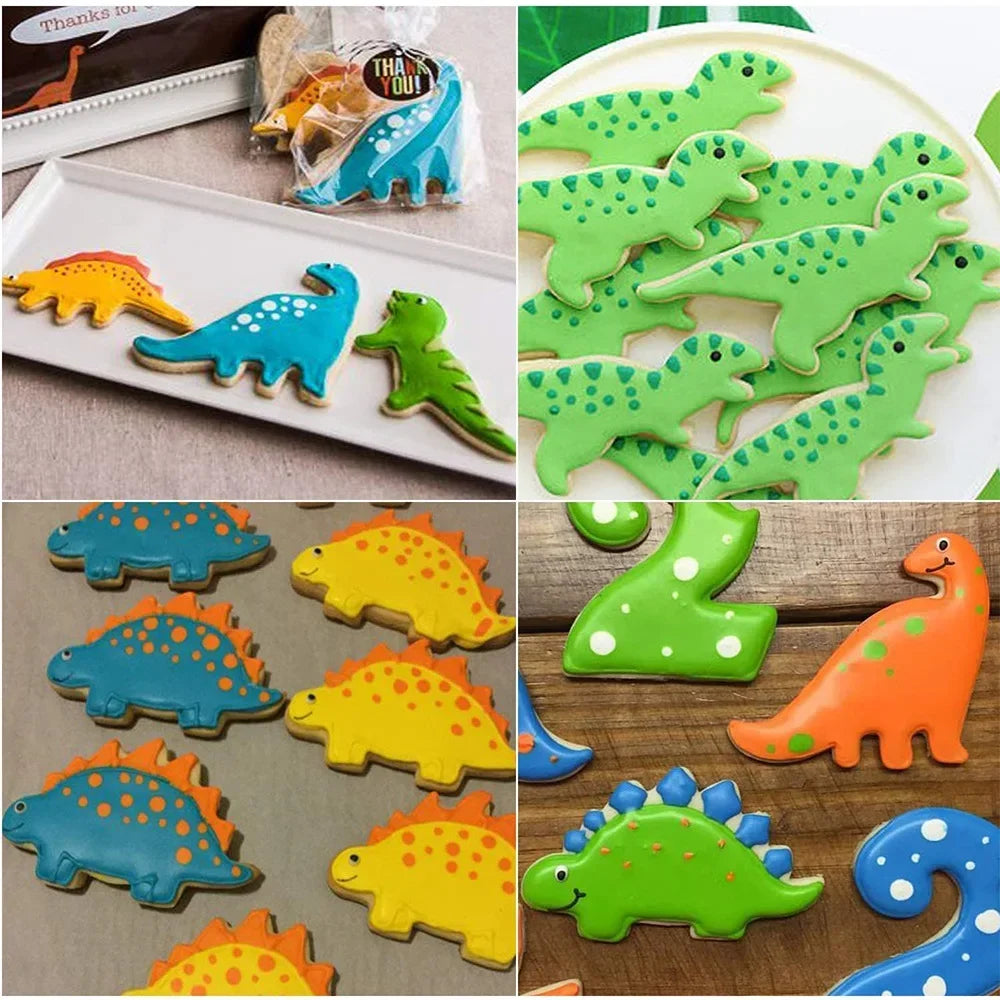 Buy The Best By Artsulli - Art is Long Life Short - 7pcs/set Stainless Dino Dinosaur Cookie Cutter Food Drawings Baking for Children Bake