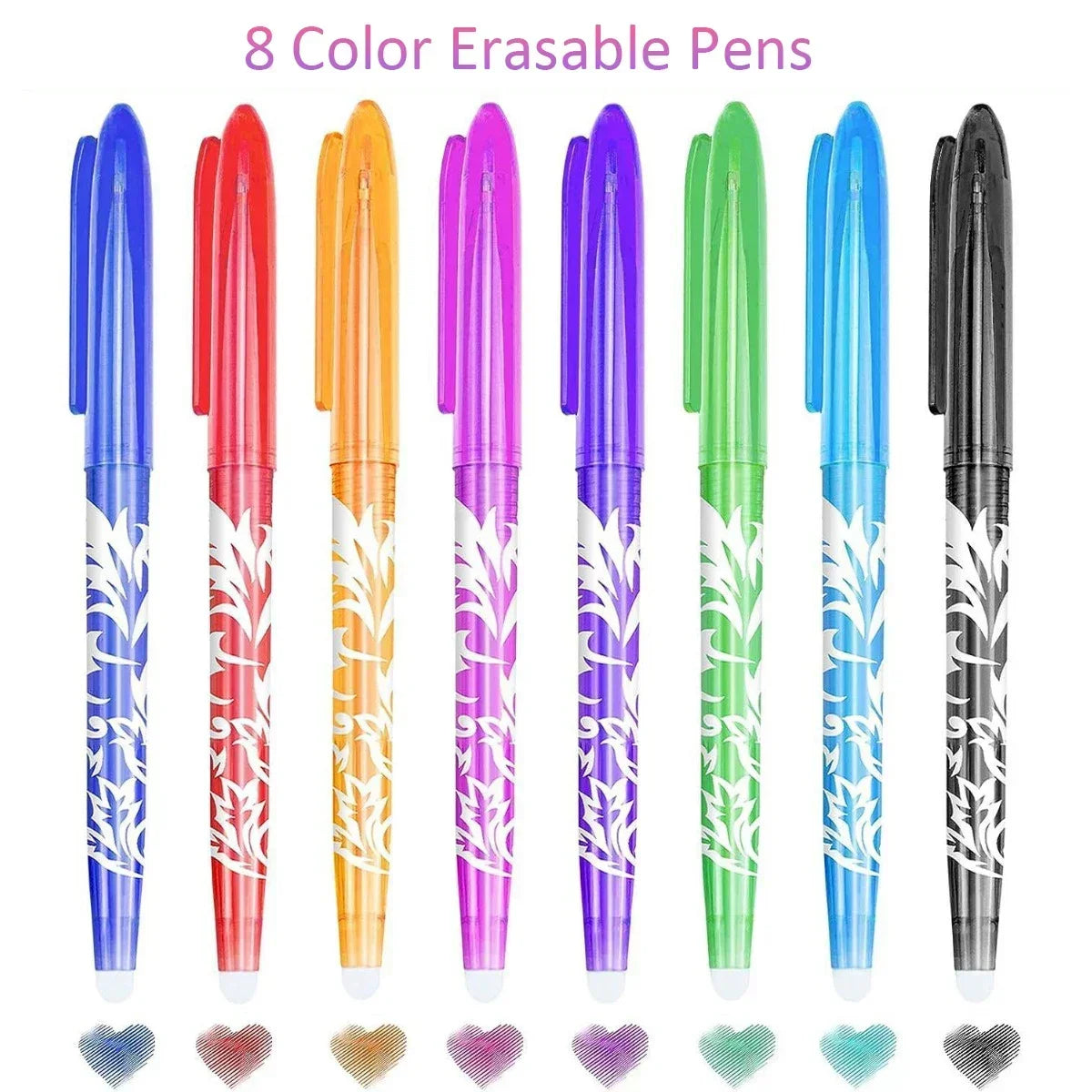 Buy The Best By Artsulli - Art is Long Life Short - 8/12 Pcs/Set Multi-color Erasable Gel Pen 0.5mm Kawaii Pens Writing Creative Drawing