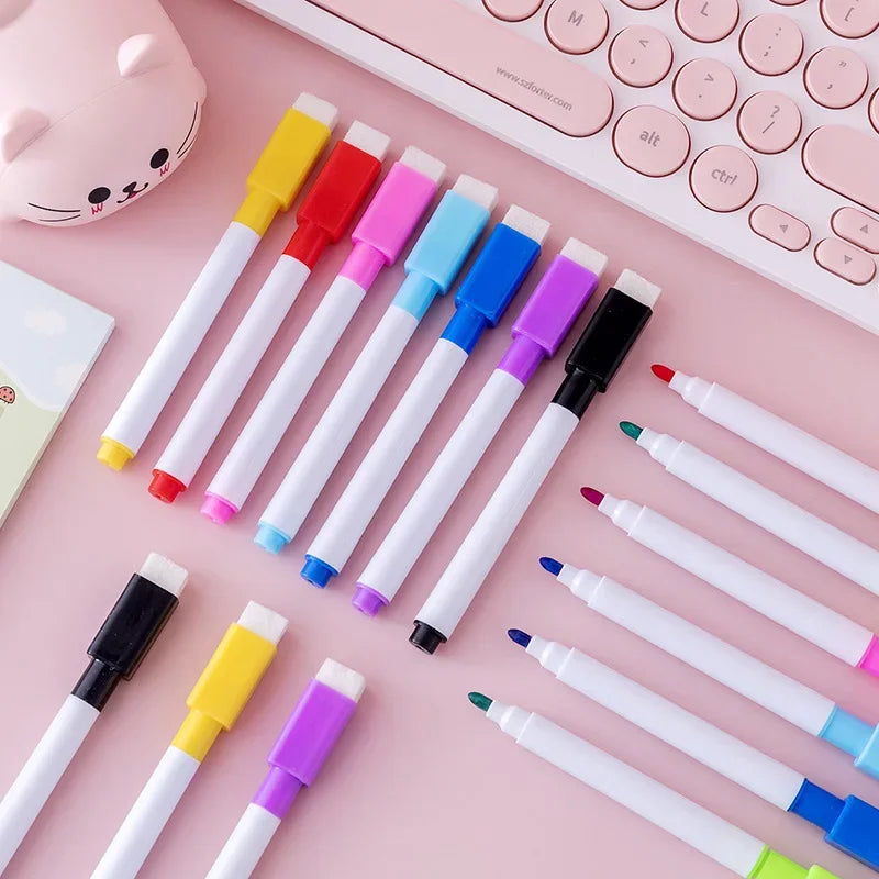 Buy The Best By Artsulli - Art is Long Life Short - 8PCS Erasable Whiteboard Markers Board Marker School Supplies CSB03 - 2026