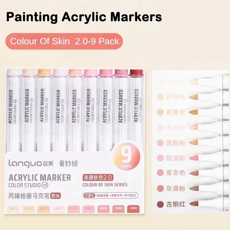 Buy The Best By Artsulli - Art is Long Life Short - 9/144 Colors Acrylic Paint Marker Pen DIY Painting Drawing for Card Ceramic Stone Mug