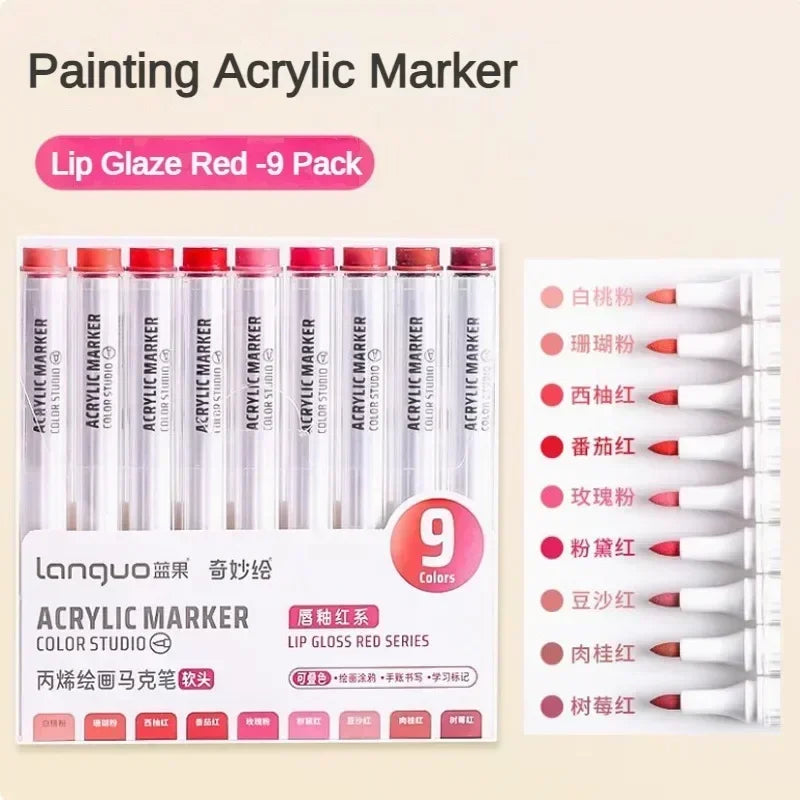 Buy The Best By Artsulli - Art is Long Life Short - 9/144 Colors Acrylic Paint Marker Pen DIY Painting Drawing for Card Ceramic Stone Mug