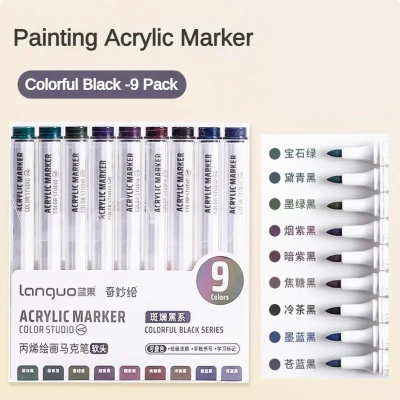 Buy The Best By Artsulli - Art is Long Life Short - 9/144 Colors Acrylic Paint Marker Pen DIY Painting Drawing for Card Ceramic Stone Mug