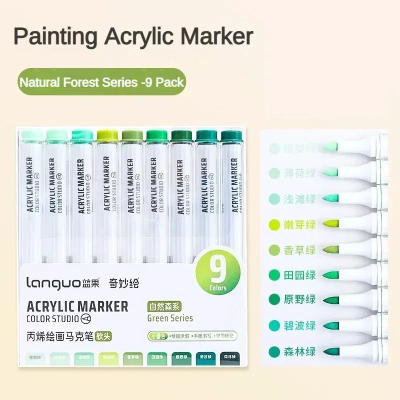 Buy The Best By Artsulli - Art is Long Life Short - 9/144 Colors Acrylic Paint Marker Pen DIY Painting Drawing for Card Ceramic Stone Mug