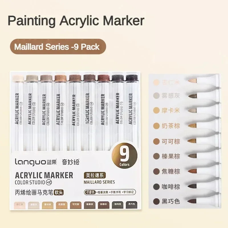 Buy The Best By Artsulli - Art is Long Life Short - 9/144 Colors Acrylic Paint Marker Pen DIY Painting Drawing for Card Ceramic Stone Mug