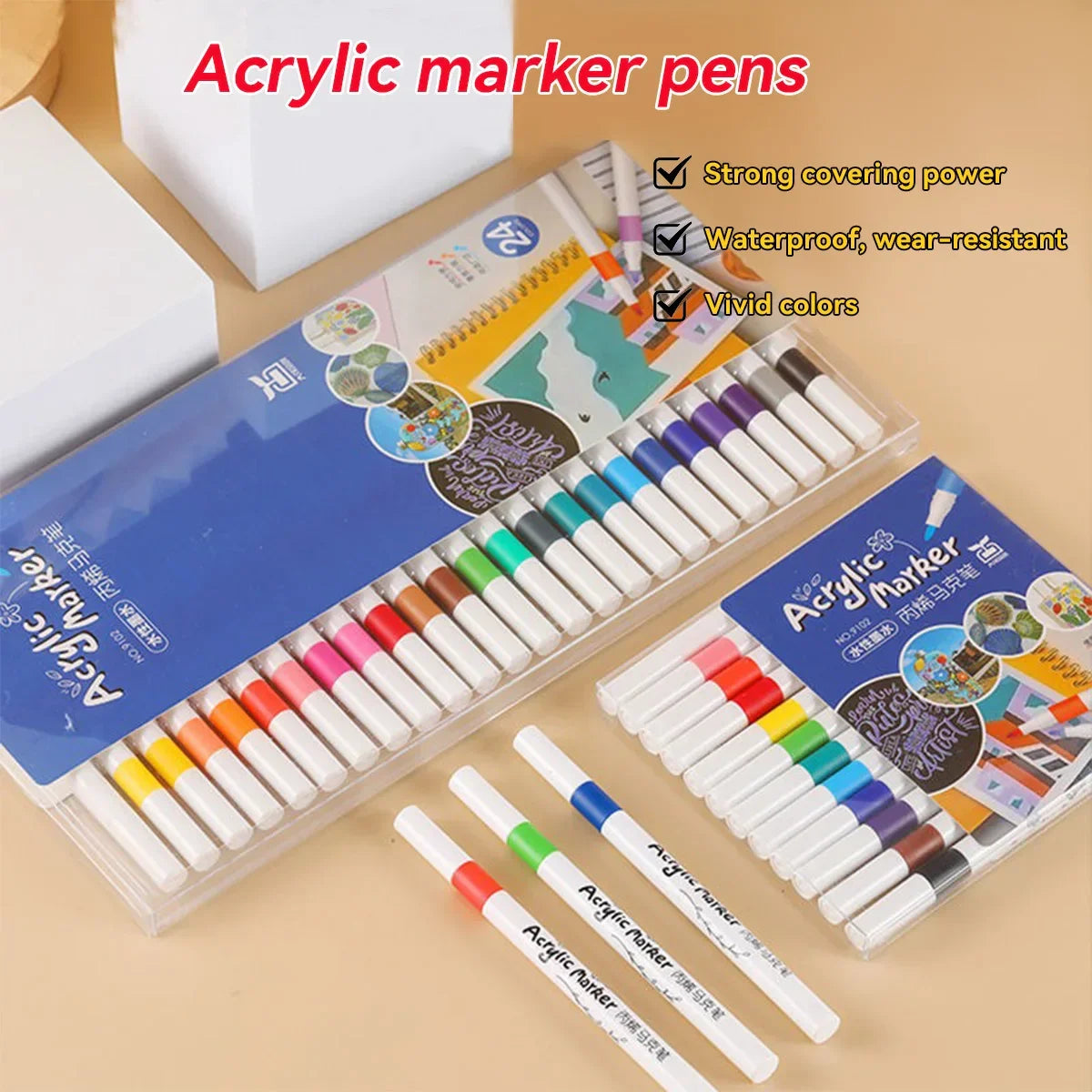 Buy The Best By Artsulli - Art is Long Life Short - Acrylic marker pen set/12-60 colors/multi-purpose art watercolor pen/quick