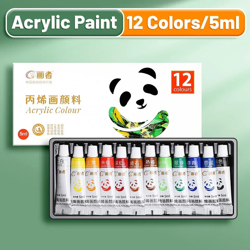Buy The Best By Artsulli - Art is Long Life Short - Acrylic Paint Set 12/18/24 Colors 5ml/0.17oz,Water-Proof Portable Rich Pigments for DlY