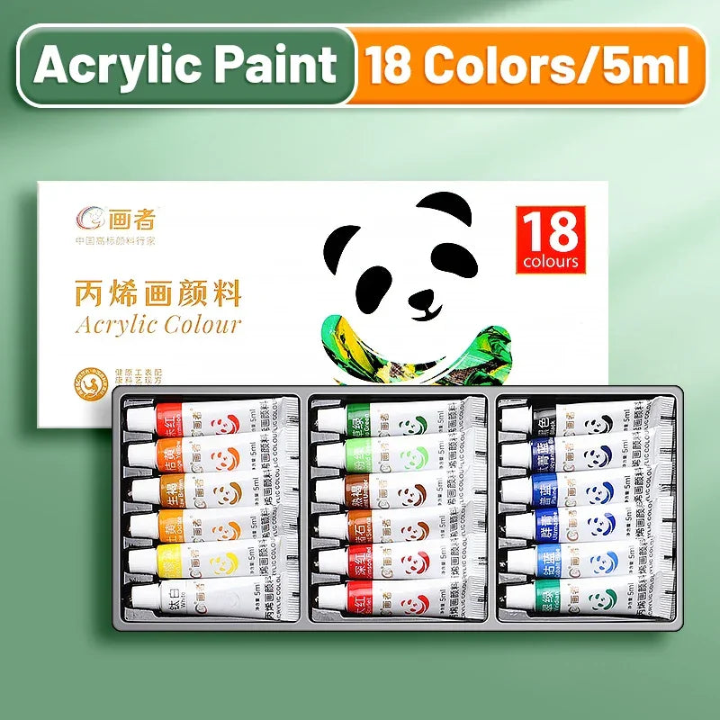 Buy The Best By Artsulli - Art is Long Life Short - Acrylic Paint Set 12/18/24 Colors 5ml/0.17oz,Water-Proof Portable Rich Pigments for DlY