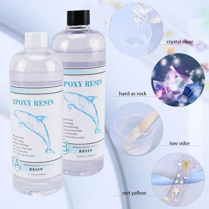 Buy The Best By Artsulli - Art is Long Life Short - All in One Silicone Molds Starter Kit with 1:1 Clear Epoxy Resin for Office Home Decor