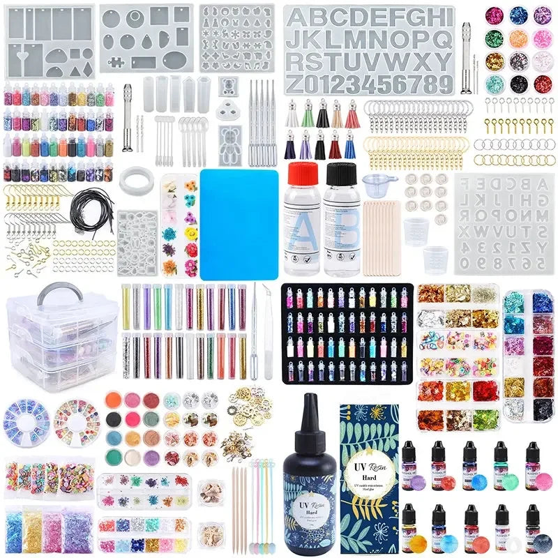 Buy The Best By Artsulli - Art is Long Life Short - All in One Silicone Molds Starter Kit with 1:1 Clear Epoxy Resin for Office Home Decor
