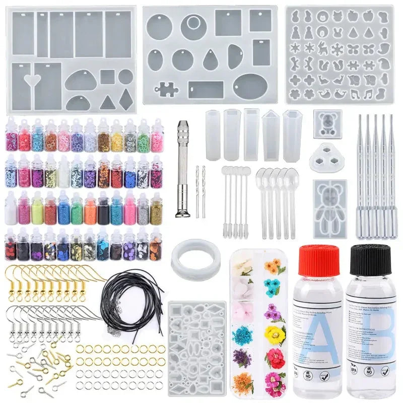 Buy The Best By Artsulli - Art is Long Life Short - All in One Silicone Molds Starter Kit with 1:1 Clear Epoxy Resin for Office Home Decor