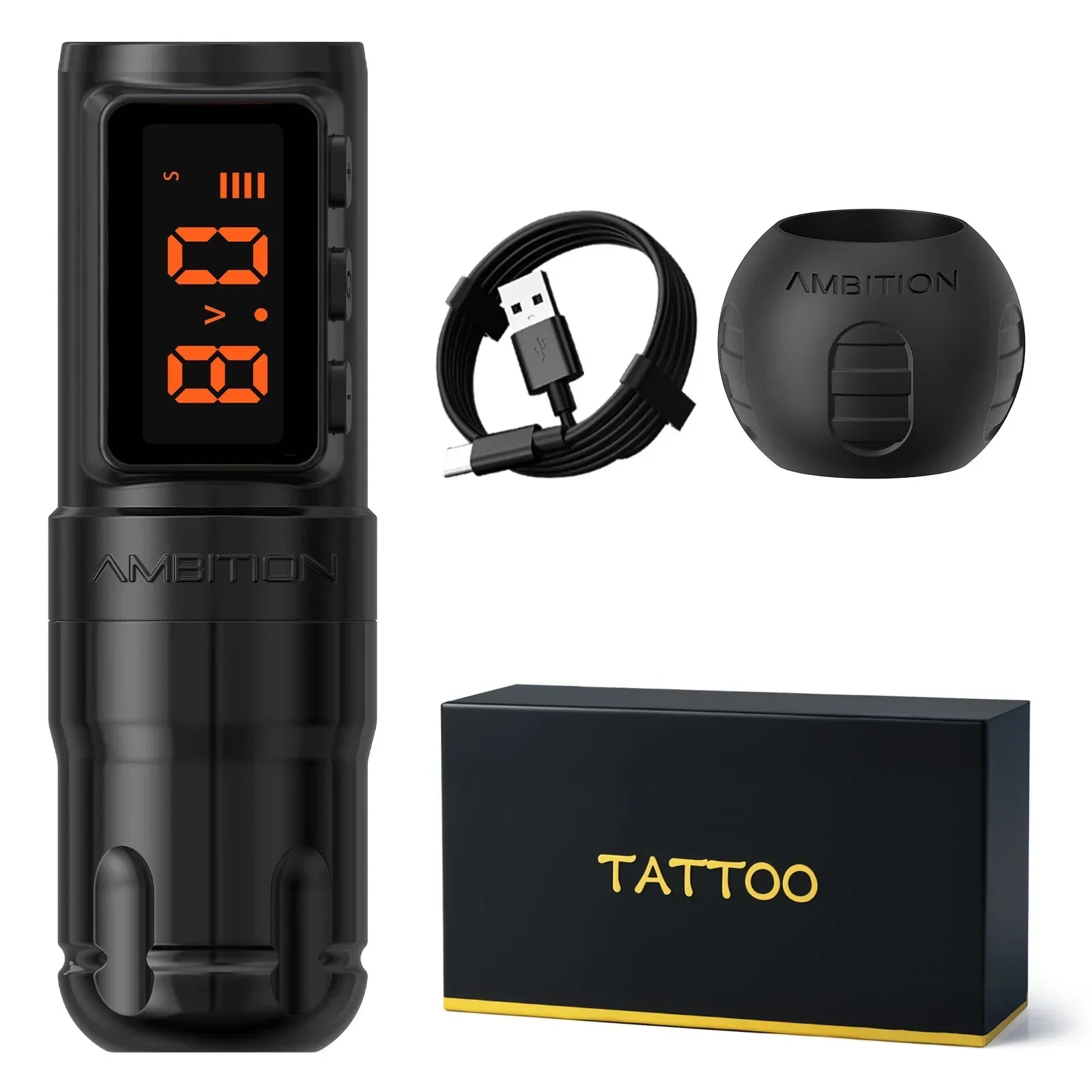 Buy The Best By Artsulli - Art is Long Life Short - Ambition Bolt-X 1600mAh Coreless Motor Tattoo Machine Pen Wireless Power Supply