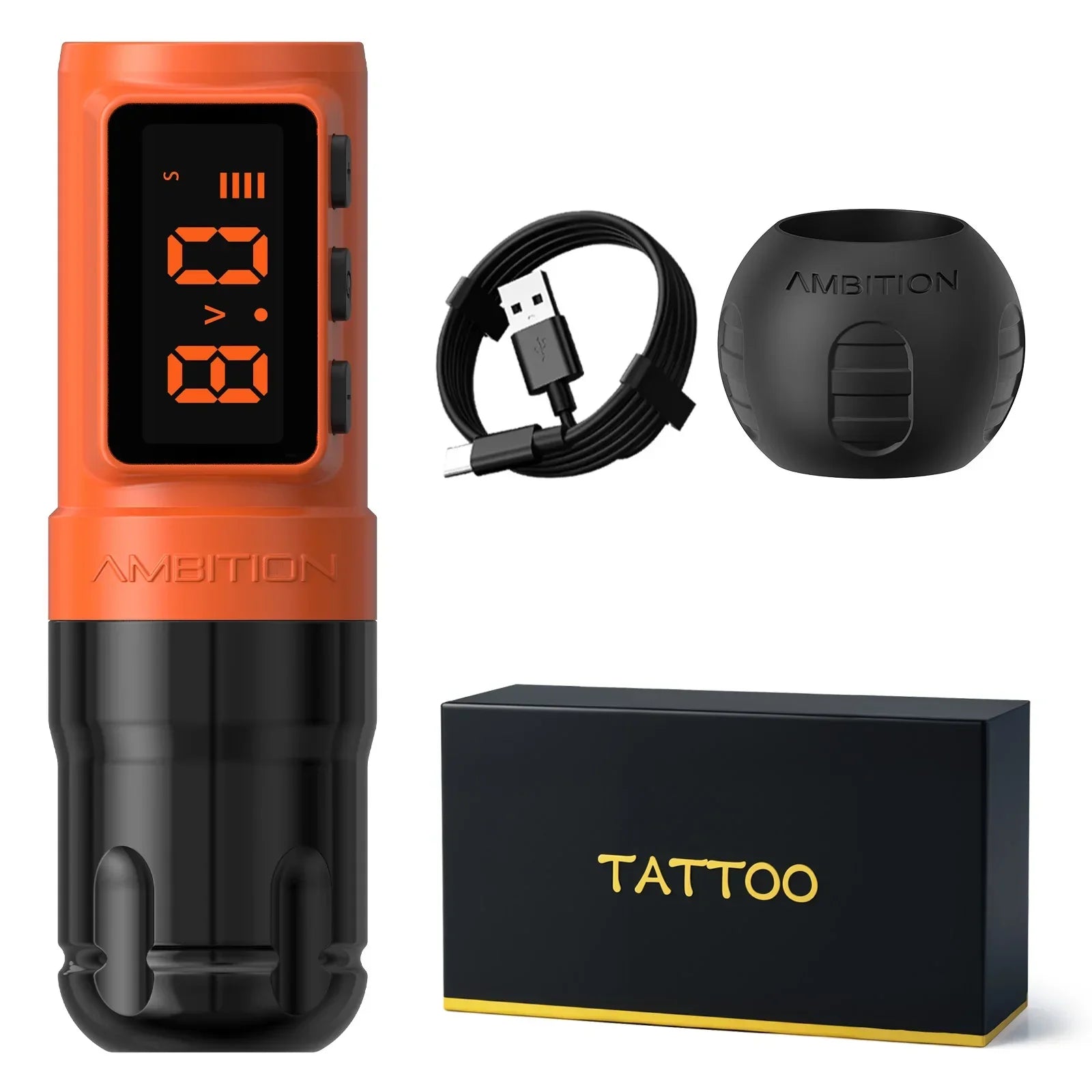 Buy The Best By Artsulli - Art is Long Life Short - Ambition Bolt-X 1600mAh Coreless Motor Tattoo Machine Pen Wireless Power Supply