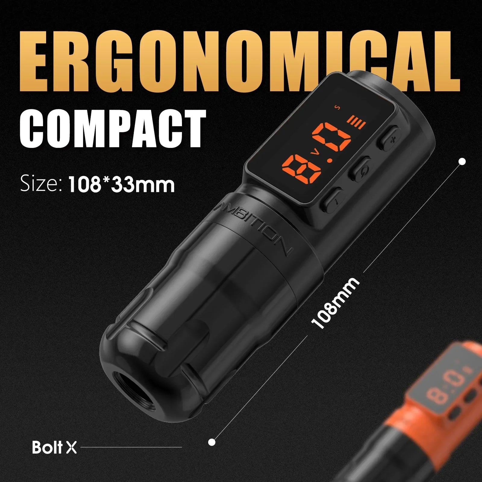 Buy The Best By Artsulli - Art is Long Life Short - Ambition Bolt-X 1600mAh Coreless Motor Tattoo Machine Pen Wireless Power Supply