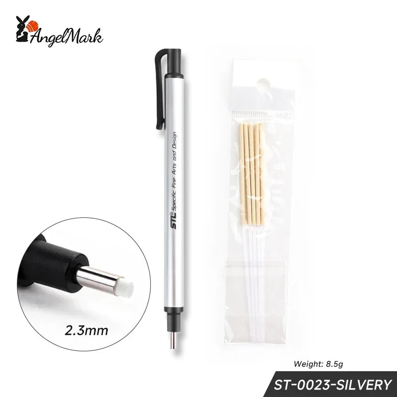 Buy The Best By Artsulli - Art is Long Life Short - AngelMark Eraser Mechanical Rubber Refillable Pen Press Type Sketching Drawing