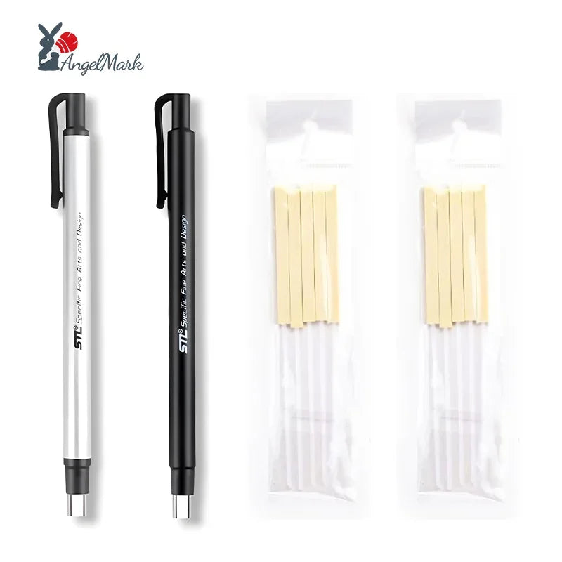 Buy The Best By Artsulli - Art is Long Life Short - AngelMark Eraser Mechanical Rubber Refillable Pen Press Type Sketching Drawing