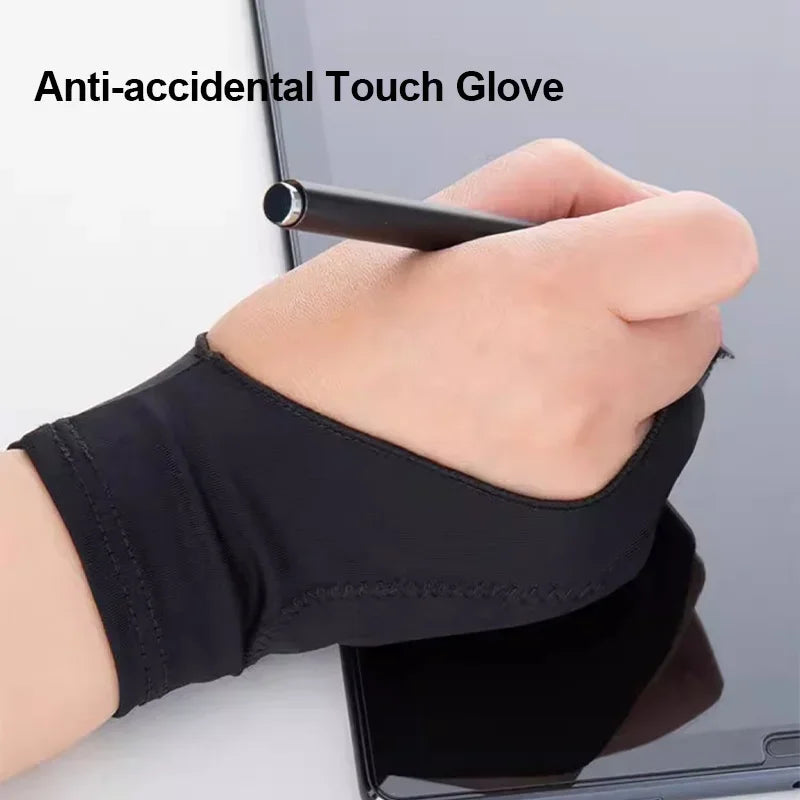 Buy The Best By Artsulli - Art is Long Life Short - Anti-touch Painting Gloves Two-Finger Drawing for iPad Tablet Digital Board Touch