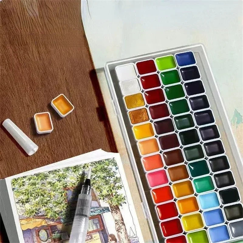 Buy The Best By Artsulli - Art is Long Life Short - Artist watercolor paint 130/98/60/24 colors art set professional drawing pigment