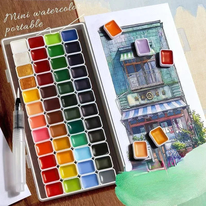 Buy The Best By Artsulli - Art is Long Life Short - artist watercolor paint 24/36/48/60/98/130colors art set professional drawing pigment