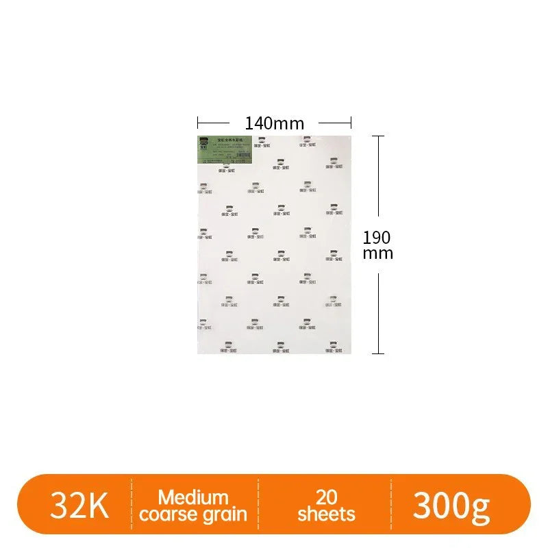 Buy The Best By Artsulli - Art is Long Life Short - Baohong 300g 100% Cotton Artist Watercolor Drawing Paper Pad 20sheets Aquarell