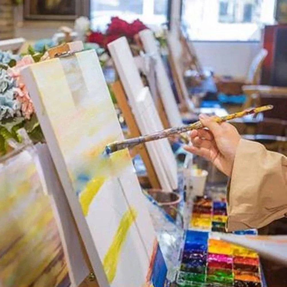 Buy The Best By Artsulli - Art is Long Life Short - Blank Canvas Board Oil Painting Frame 15*15/20*30cm Stretched Drawing Acrylic Gouache