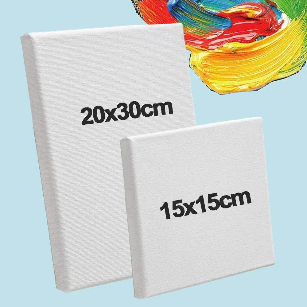 Buy The Best By Artsulli - Art is Long Life Short - Blank Canvas Board Oil Painting Frame 15*15/20*30cm Stretched Drawing Acrylic Gouache