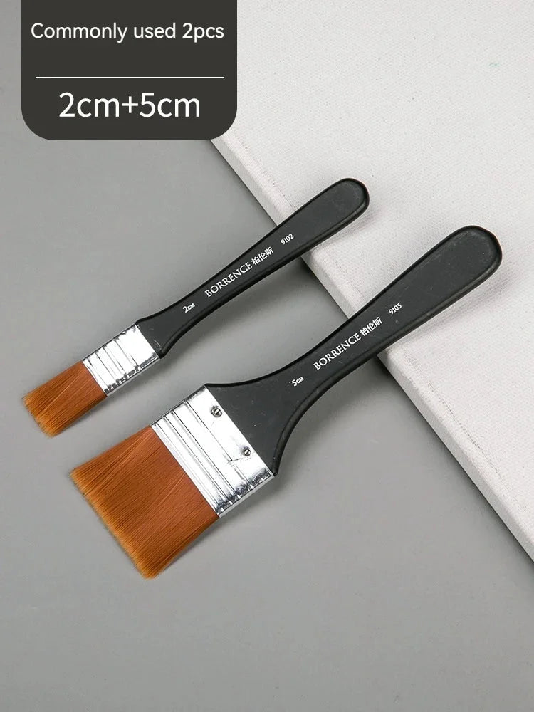 Buy The Best By Artsulli - Art is Long Life Short - Borrence 1/2/3/5pcs Memory Nylon Paint Brushes Set for Acrylic Oil Drawing Watercolor