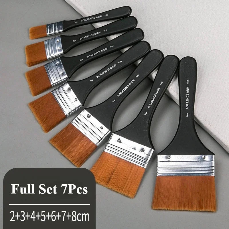 Buy The Best By Artsulli - Art is Long Life Short - Borrence 1/2/3/5pcs Memory Nylon Paint Brushes Set for Acrylic Oil Drawing Watercolor