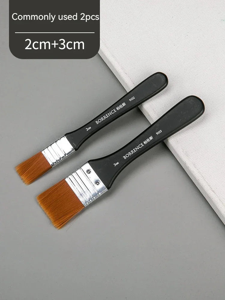 Buy The Best By Artsulli - Art is Long Life Short - Borrence 1/2/3/5pcs Memory Nylon Paint Brushes Set for Acrylic Oil Drawing Watercolor