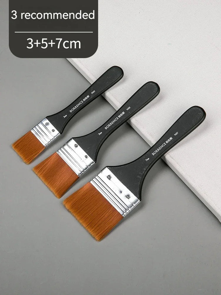 Buy The Best By Artsulli - Art is Long Life Short - Borrence 1/2/3/5pcs Memory Nylon Paint Brushes Set for Acrylic Oil Drawing Watercolor