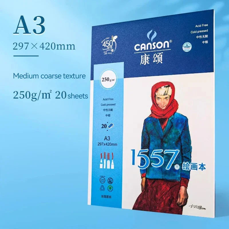 Buy The Best By Artsulli - Art is Long Life Short - canson 1557 Watercolor Paper 300g/m2 Water Color Painting A3/A4/A5/8K Hand Painted Book