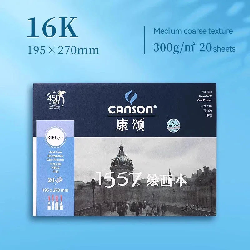 Buy The Best By Artsulli - Art is Long Life Short - canson 1557 Watercolor Paper 300g/m2 Water Color Painting A3/A4/A5/8K Hand Painted Book