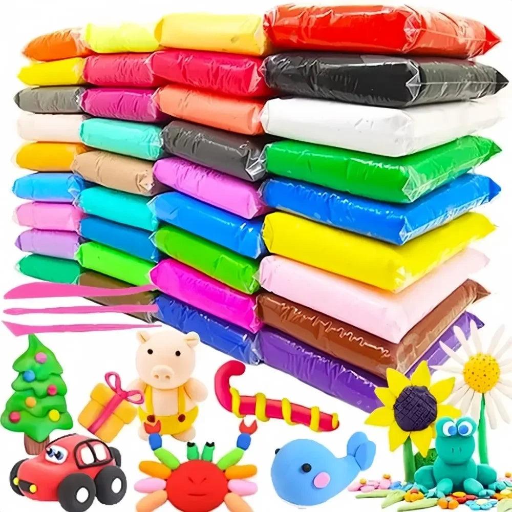 Buy The Best By Artsulli - Art is Long Life Short - Children Ultra Light Clay DIY Set 36 Colors Super Soft Air Dry Modeling for Toys