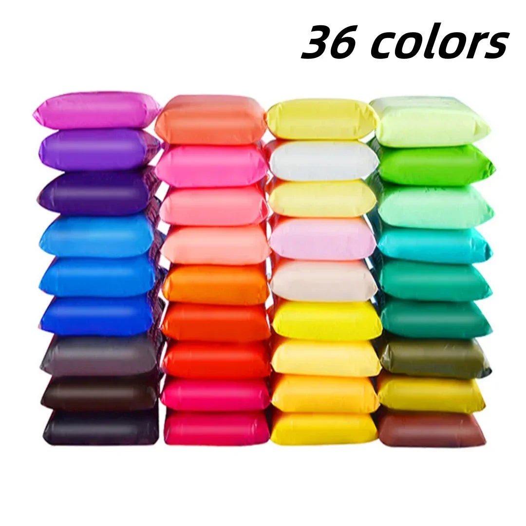 Buy The Best By Artsulli - Art is Long Life Short - Children Ultra Light Clay DIY Set 36 Colors Super Soft Air Dry Modeling for Toys