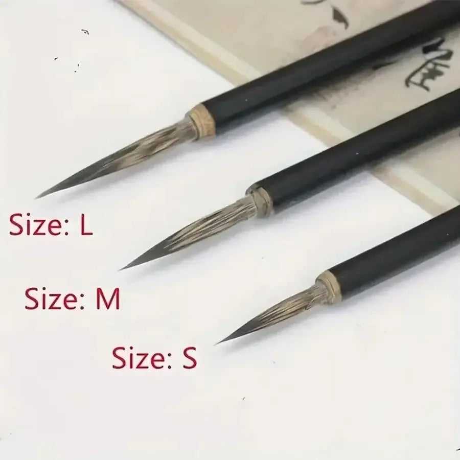 Buy The Best By Artsulli - Art is Long Life Short - Chinese Calligraphy Brush Set Weasel/Mouse/Stone Badger Hair Fine Hook Line Paint