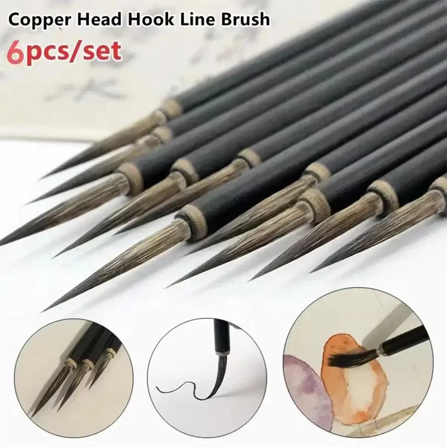 Buy The Best By Artsulli - Art is Long Life Short - Chinese Calligraphy Brush Set Weasel/Mouse/Stone Badger Hair Fine Hook Line Paint