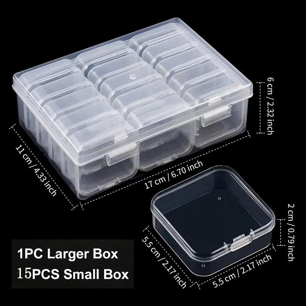 Buy The Best By Artsulli - Art is Long Life Short - Clear Plastic Storage Box Handmade Material Beading DIY Crafts Jewelry Supplies 12 14