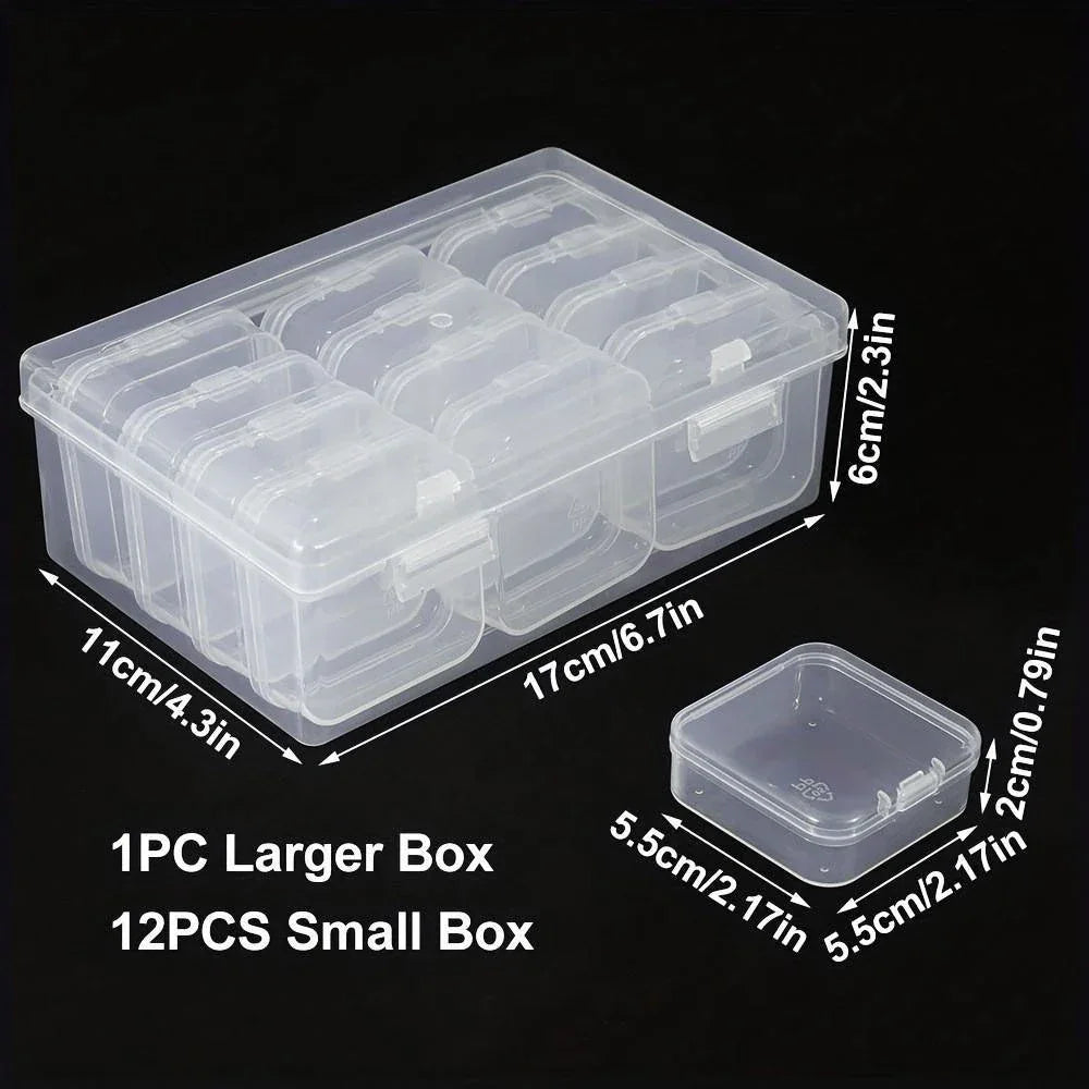 Buy The Best By Artsulli - Art is Long Life Short - Clear Plastic Storage Box Handmade Material Beading DIY Crafts Jewelry Supplies 12 14