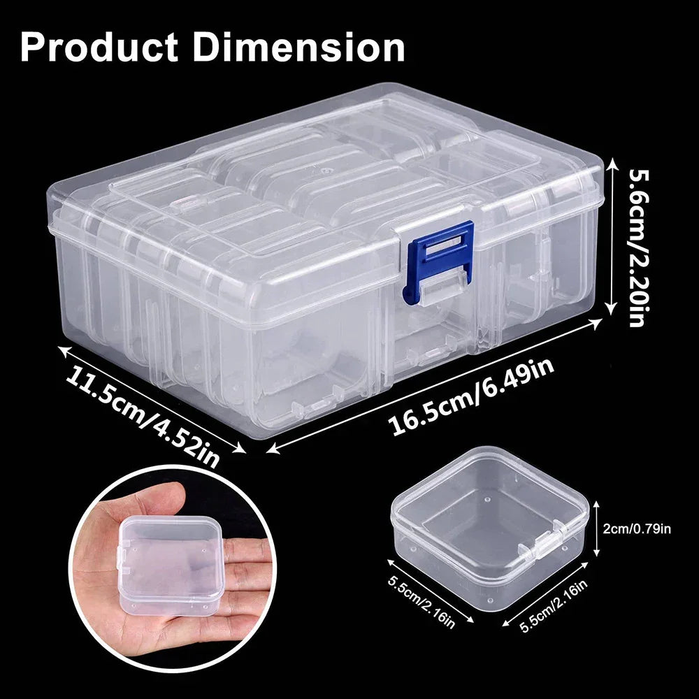 Buy The Best By Artsulli - Art is Long Life Short - Clear Plastic Storage Box Handmade Material Beading DIY Crafts Jewelry Supplies 12 14