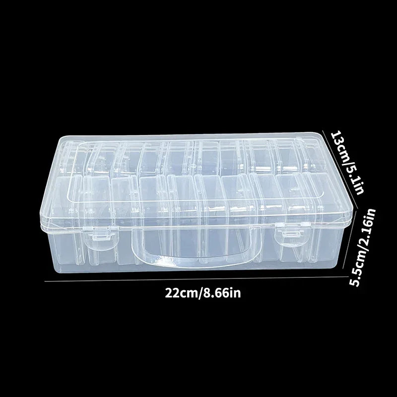 Buy The Best By Artsulli - Art is Long Life Short - Clear Plastic Storage Box Handmade Material Beading DIY Crafts Jewelry Supplies 12 14