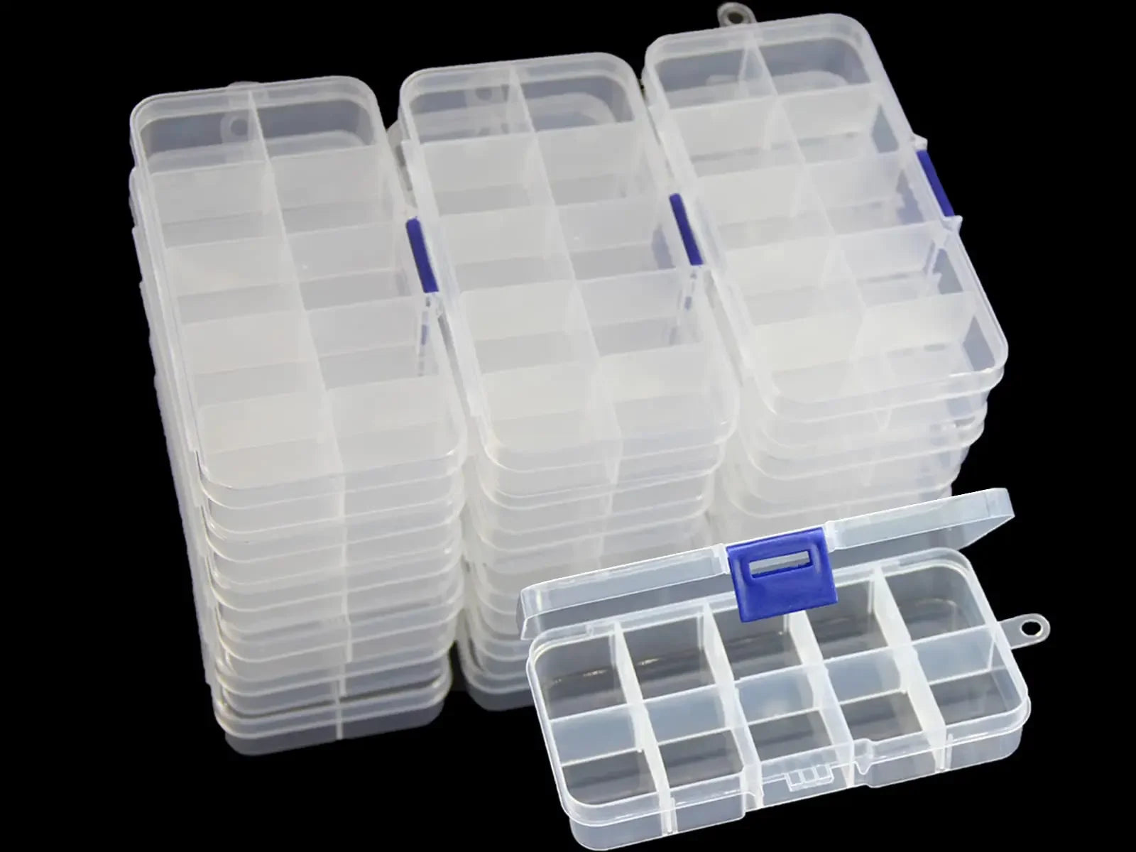 Buy The Best By Artsulli - Art is Long Life Short - Clear Plastic Storage Box with Flap Lid Multipurpose Craft Organizers Supply Sewing