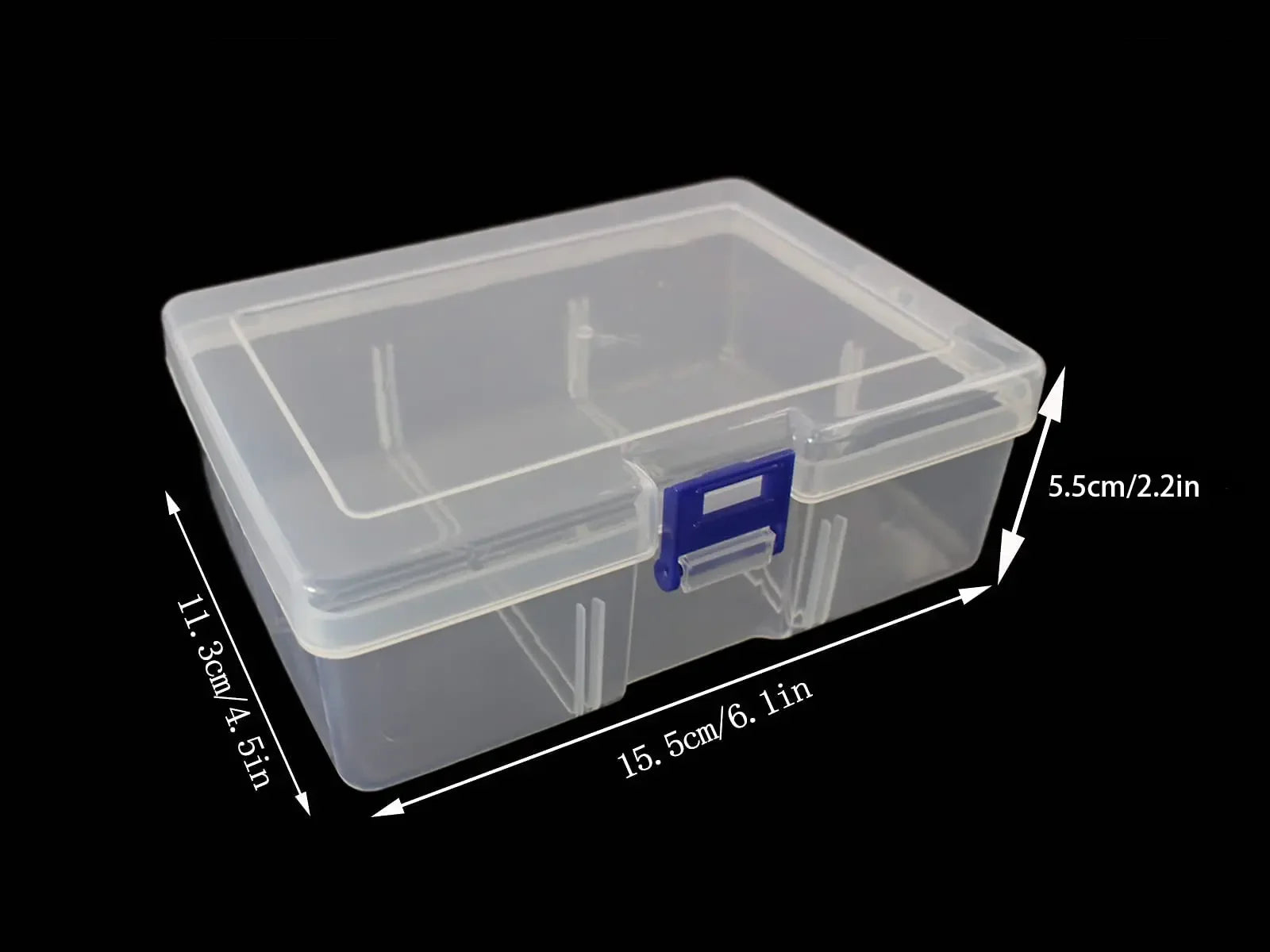 Buy The Best By Artsulli - Art is Long Life Short - Clear Plastic Storage Box with Flap Lid Multipurpose Craft Organizers Supply Sewing